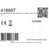Steinhauer Fluxy 6-flammige dimmbare LED-Pendelleuchte 120 cm 2700 Kelvin 2700 Lumen