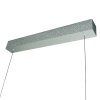 Steinhauer Fluxy LED Balken-Pendelleuchte 9-flammig in Stahl gebürstet, dimmbar