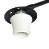 Steinhauer Sparkled Light Stehleuchte mit braunem Holzschirm, E27, dimmbar, IP20, 240 cm