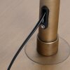 Steinhauer Sparkled Light verstellbare Bogenstehlampe bronzefarben mit weißem Schirm