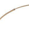 Steinhauer Sparkled Light bronzefarbene Stehlampe als Bogenlampe mit weißem Stoffschirm