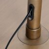 Steinhauer Sparkled Light bronzefarbene Stehlampe als Bogenlampe mit weißem Stoffschirm