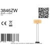 Steinhauer Stang klassische Stehlampe Bodenleuchte mit Seegrasschirm, E27, dimmbar, IP20
