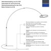 Steinhauer Ringlux goldfarbene LED Bogen-Stehlampe mit Ring, 4000 Lumen, 20 W