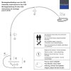 Steinhauer Ringlux goldfarbene LED Bogen-Stehlampe mit Ring, 4000 Lumen, 20 W