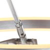 Steinhauer Ringlux silberfarbene LED 2-flammige Bogenstehlampe für Wohnzimmer dimmbar