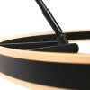 Steinhauer Ringlux LED Bogenstehlampe mit weißem Ringschirm, 2-flammig, 240 cm