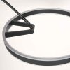 Steinhauer Ringlux LED Bogenstehlampe mit weißem Ringschirm, 2-flammig, 240 cm
