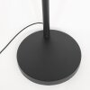 Steinhauer Sparkled Light Bogen-Stehlampe 3-flammig mit gold-schwarzen Stoffschirmen, E27