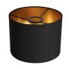 Steinhauer Sparkled Light Bogen-Stehlampe 3-flammig mit gold-schwarzen Stoffschirmen, E27