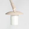 Steinhauer Sparkled Light Bogenstehlampe mit naturfarbenem Bambusschirm, 240 cm