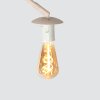 Steinhauer Sparkled Light Bogenstehlampe mit naturfarbenem Bambusschirm, 240 cm