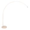 Steinhauer Sparkled Light Bogenstehlampe mit naturfarbenem Bambusschirm, 240 cm
