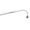 Steinhauer Elegant Classy Schwenkarm-Wandleuchte, schwarz-goldener Stoffschirm