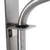 Steinhauer Elegant Classy Schwenkarm-Wandleuchte, schwarz-goldener Stoffschirm