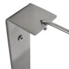 Steinhauer Elegant Classy Schwenkarm-Wandleuchte, schwarz-goldener Stoffschirm