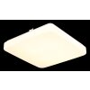 Globo Donte quadratische LED Deckenleuchte weiß mit Acrylglasschirm, 1600 lm