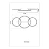 Globo Fletcher LED Metall-Deckenleuchte mit Ringdesign modern 3000K 4700lm 40W