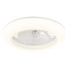 Globo Ferrell LED Deckenventilator mit Beleuchtung, dimmbar, weiß, modern