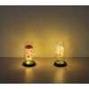 Globo Rosalina LED Rosen-Dekoleuchte mit goldfarbener Glaskuppel und An-/Ausschalter