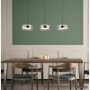 Globo Livion LED Hängeleuchte für Esstisch mit rauchfarbenem Glasschirm modern