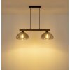NOWA Romy 2-flammige Holzbalken-Pendelleuchte 85 cm aus Eichenholz für Esstisch