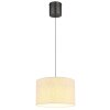 NOWA Thea LED Esstisch-Pendelleuchte Ø 35 cm mit cremefarbenem Stoffschirm IP20
