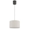 NOWA Thea LED Esstisch-Pendelleuchte Ø 35 cm mit cremefarbenem Stoffschirm IP20