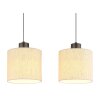 NOWA Thea LED Esstisch-Pendelleuchte 74 cm 3000 K 3000 lm 24 W mit Stoffschirm