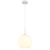 Globo Andre Pendelleuchte mit weißem Glasschirm Ø 25 cm E27 für Esszimmer und Flur