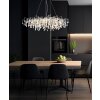 Globo Maxine Designer-Kronleuchter 14-flammig G9 chromfarbener Glasschirm