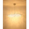 Globo Maxine Designer-Kronleuchter 14-flammig G9 chromfarbener Glasschirm