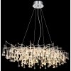 Globo Maxine Designer-Kronleuchter 14-flammig G9 chromfarbener Glasschirm