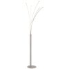 Globo Bizzy moderne geschwungene LED-Stehlampe für Wohnzimmer und Flur, sandfarben