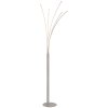 Globo Bizzy moderne geschwungene LED-Stehlampe für Wohnzimmer und Flur, sandfarben
