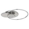 Globo Beltran LED Deckenleuchte Deckenlampe mit 3 Ringen Nickel-Matt/Silber