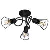 NOWA Toni Deckenleuchte Deckenlampe modern 3-flammig E14 Metallkäfig Ø 44 cm