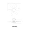 Globo Delores Deckenventilator mit Beleuchtung LED 5 Watt 560 Lumen 2700-6500 Kelvin
