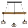 Globo Caldwell Hängeleuchte Esstisch Industrial 3-flammig Holz Metall E27 100 cm