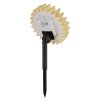 Globo ILIOS LED gelbe Solarleuchte Sonnenblume mit Erdspieß 3000 Kelvin 6 Watt IP44