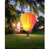 Globo HELUBA LED Solarleuchte Heißluftballon IP44 bunter Stoffschirm 24-flammig