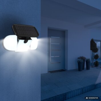 Globo TORQEN LED Solarwandleuchte für den Außenbereich mit Bewegungsmelder IP44