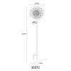 ROSALI Tulpe Solarleuchte Gartenstecker für Außenbereich LED IP44 3000 Kelvin 6 Watt