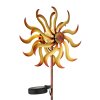 Globo ROSALI LED Solarleuchte Sonnenblume Gartenstecker IP44 3000 Kelvin Akku