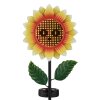 Globo CORALIE LED Solar-Gartenstecker Sonnenblume IP44 3000 K für Außenbereich