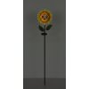 Globo CORALIE LED Solar-Gartenstecker Sonnenblume IP44 3000 K für Außenbereich