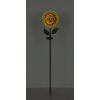 Globo CORALIE LED Solar-Gartenstecker Sonnenblume IP44 3000 K für Außenbereich