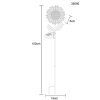 Globo CORALIE LED Solar-Gartenstecker Sonnenblume IP44 3000 K für Außenbereich