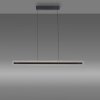 SCHÖNER WOHNEN-Kollektion LENA LED längliche Esstisch-Pendelleuchte 105 cm Rauchglas