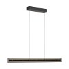 SCHÖNER WOHNEN-Kollektion LENA LED längliche Esstisch-Pendelleuchte 105 cm Rauchglas